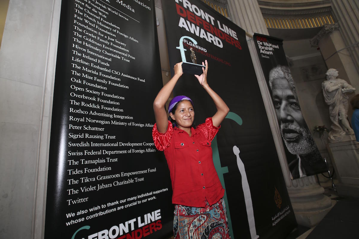 Ana Mirian Romero, 2016 Front Line Defenders Award Winner